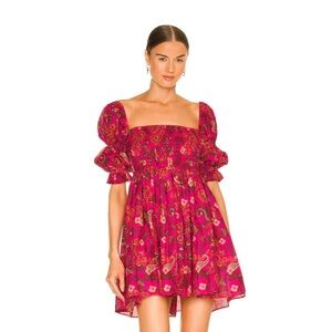 Misa Los Angeles Fuchsia Floral Mini Dress